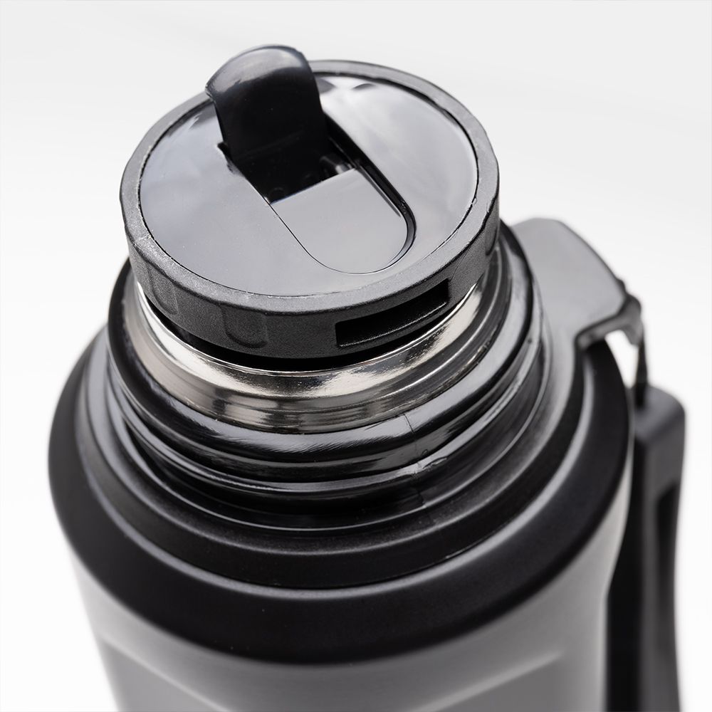 Стальна фляга Defender для подорожей з чашкою (38976)