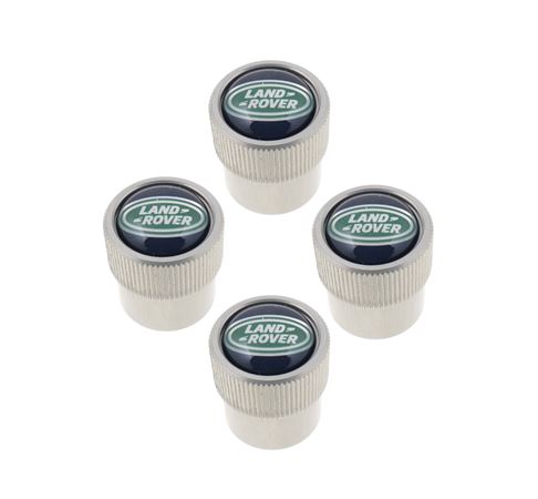 Комплект декоративних ковпачків на ніпелі з логотипом "Land Rover" (35187)