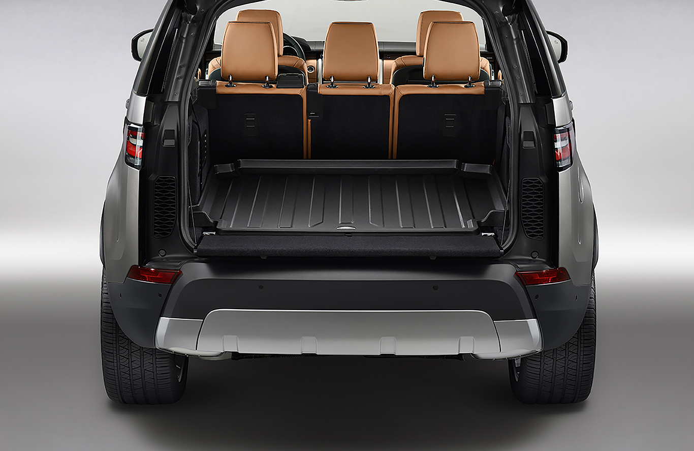 Килимок гумовий для багажного відділення (напівжорсткий, з бортиком) Discovery 5 L462 (-2021) (35244)