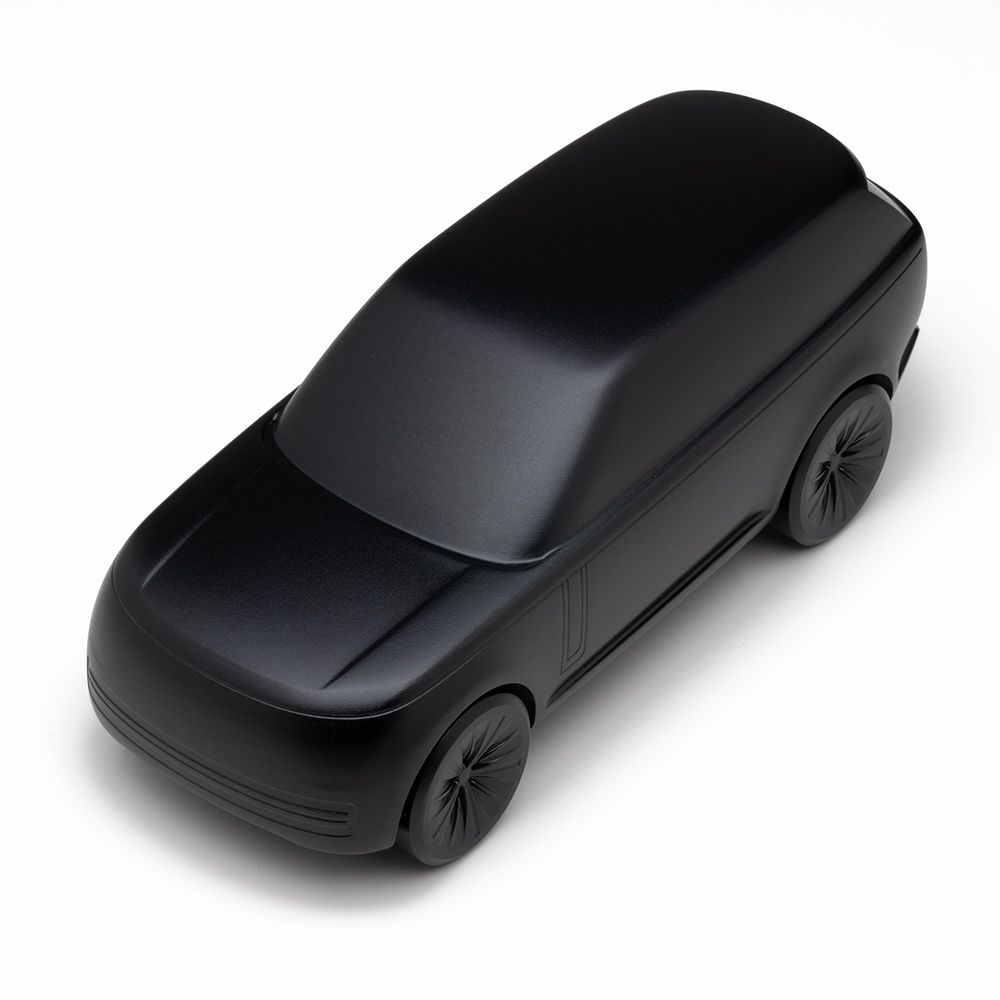Скульптурна модель автомобіля Range Rover, анодований алюміній, колір Santorini Black (38950)