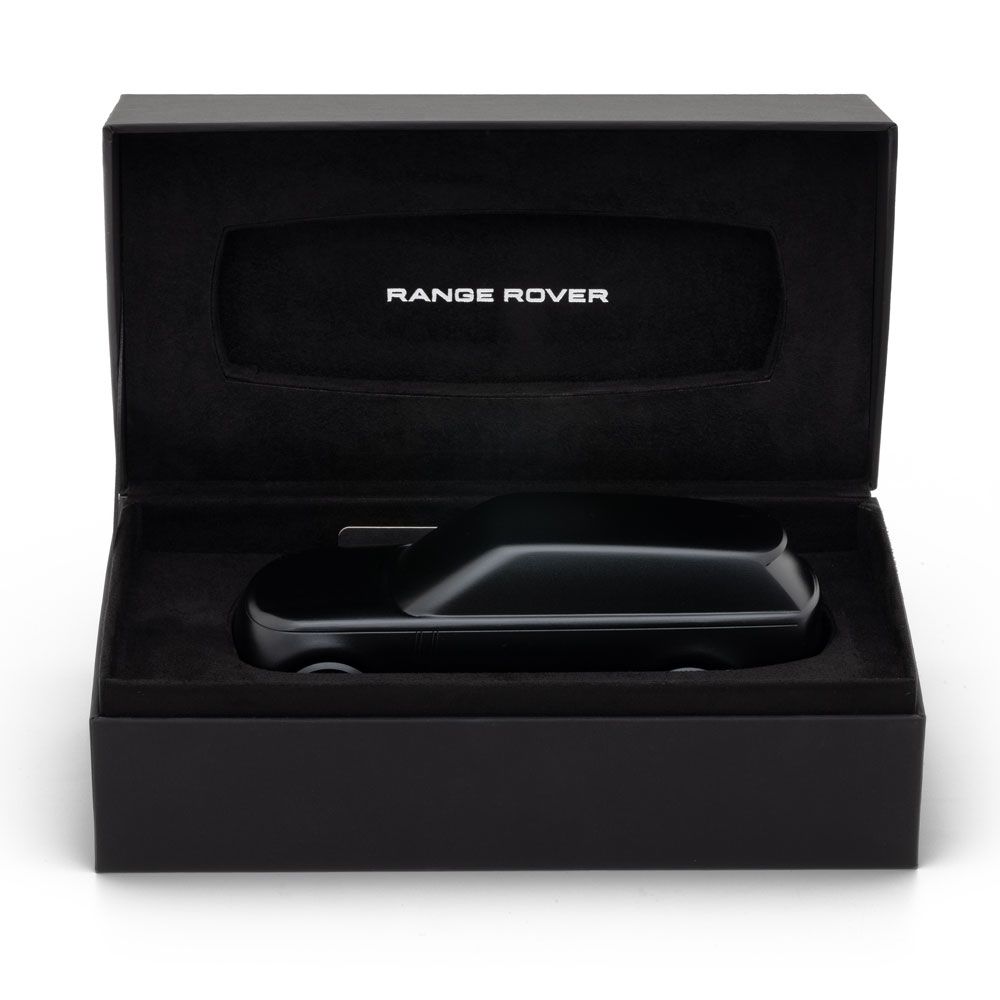 Скульптурна модель автомобіля Range Rover, анодований алюміній, колір Santorini Black (38950)
