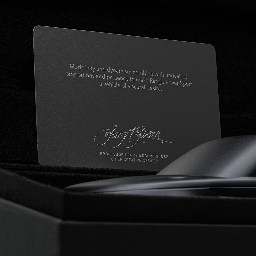 Модель скульптурна автомобіля Range Rover Sport, алюміній, колір Varesine Blue (43844)