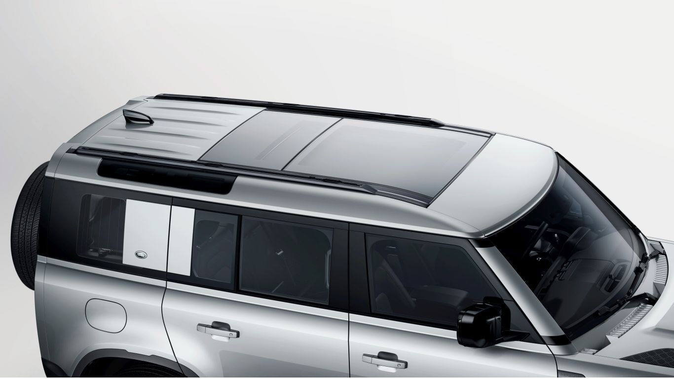 Комплект рейлінгів чорних Defender 110 L663 (35867)