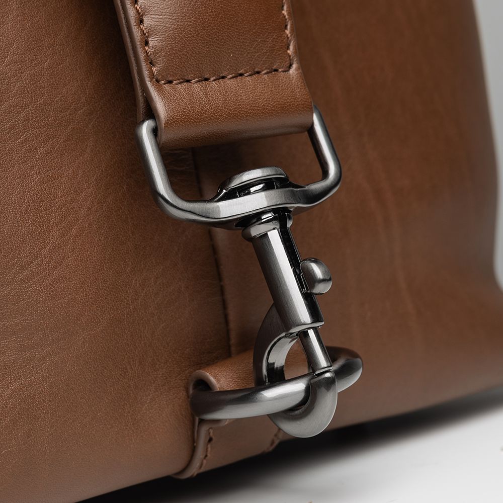 Сумка шкіряна Defender, коричнева (50847)