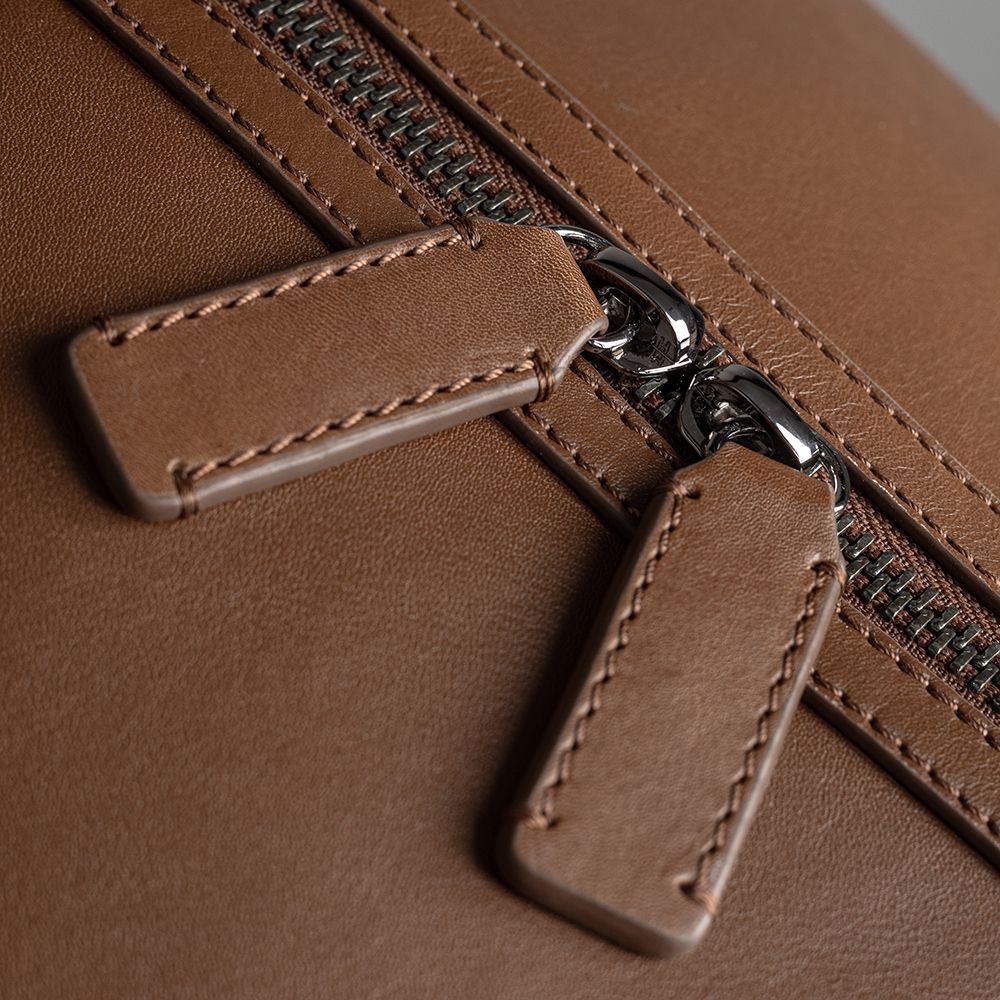 Сумка шкіряна Defender, коричнева (50847)