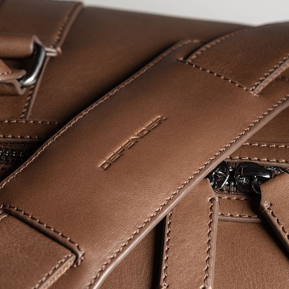 Сумка шкіряна Defender, коричнева (50847)