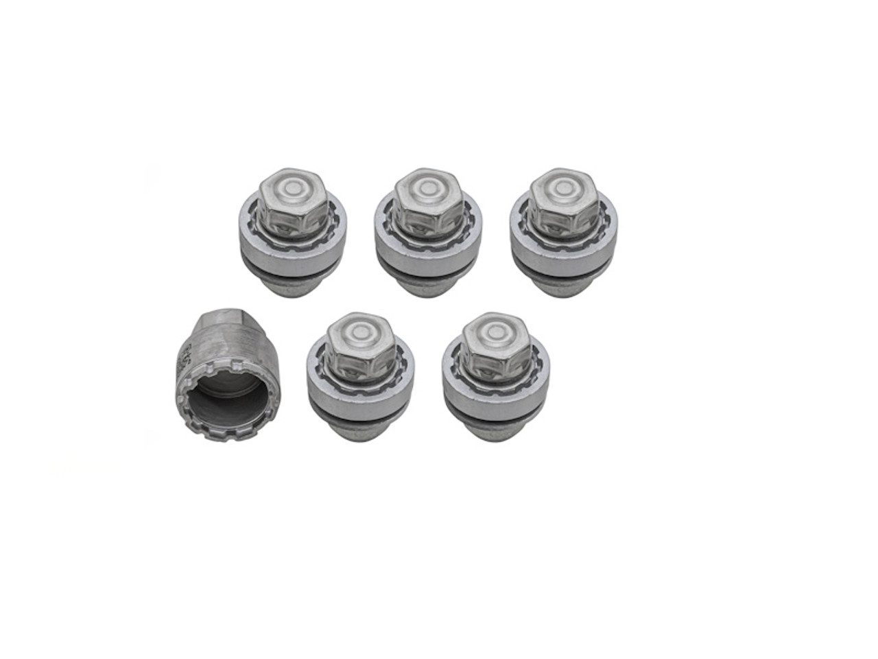 Комплект секретних гайок сріблястих (35194)