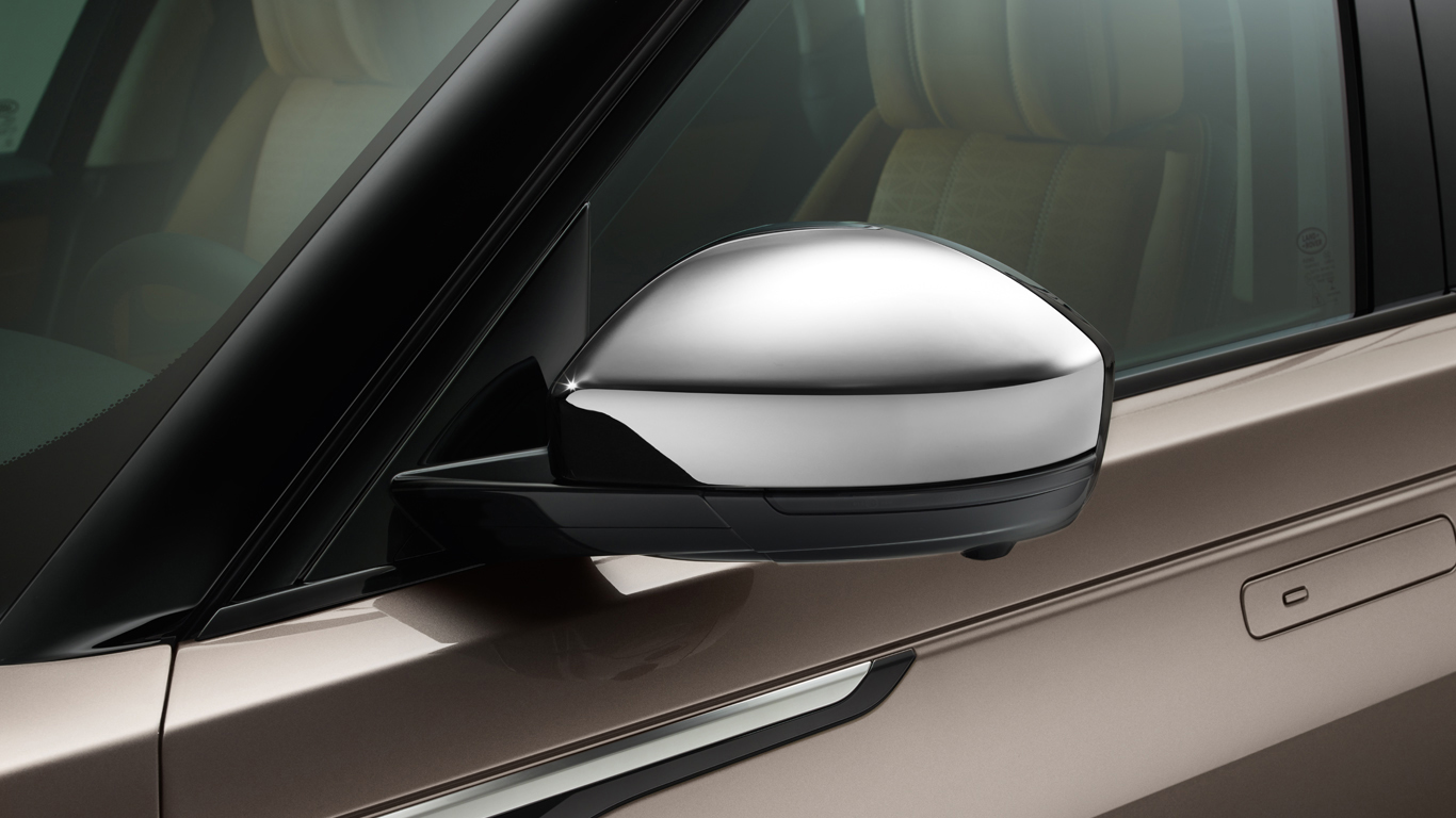 Накладки на дзеркала, комплект CHROME Range Rover Velar L560 (36039)