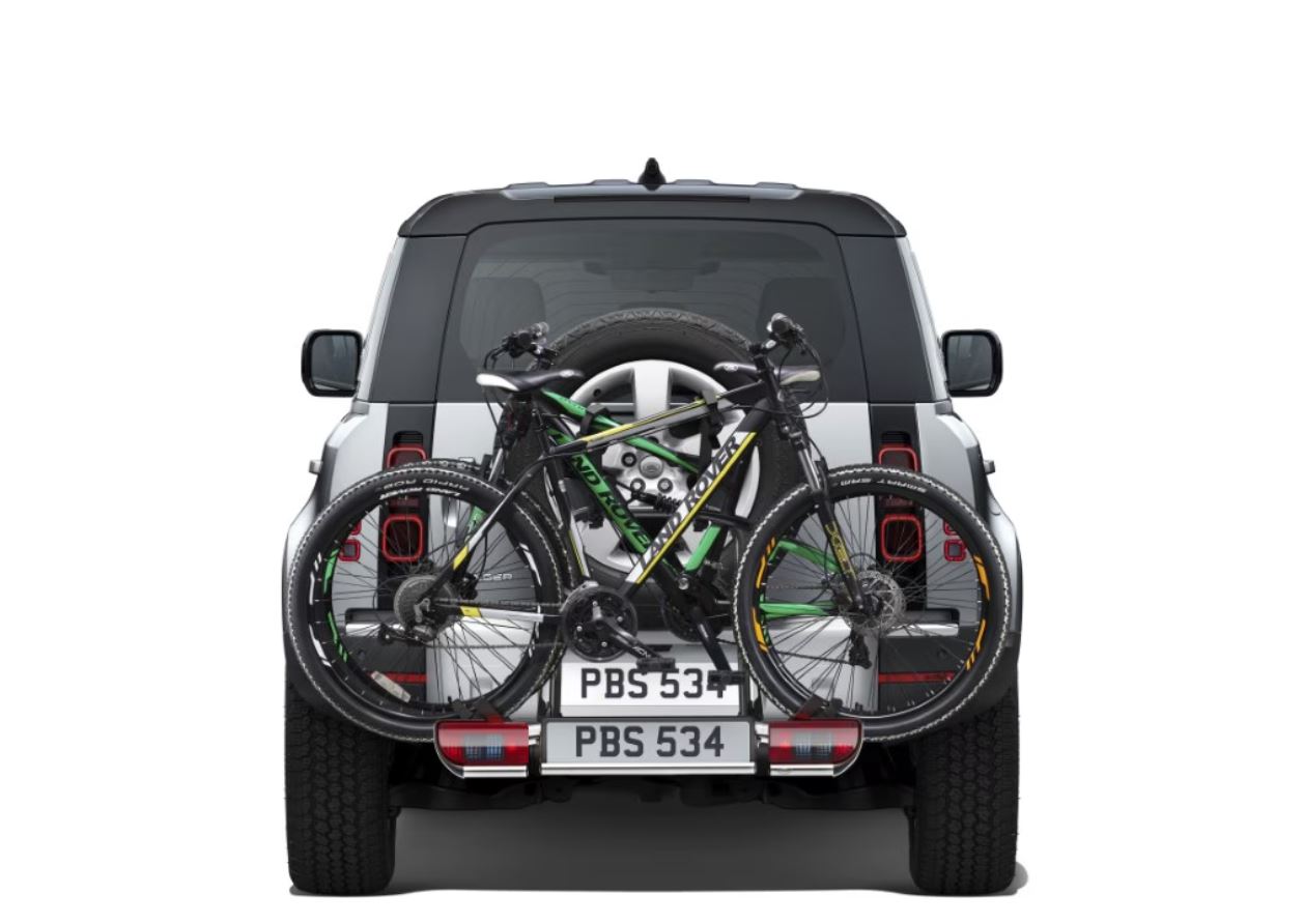 Кріплення для перевезення 2-х велосипедів, яке встановлюється на буксирувальний пристрій Defender L663 (35862)