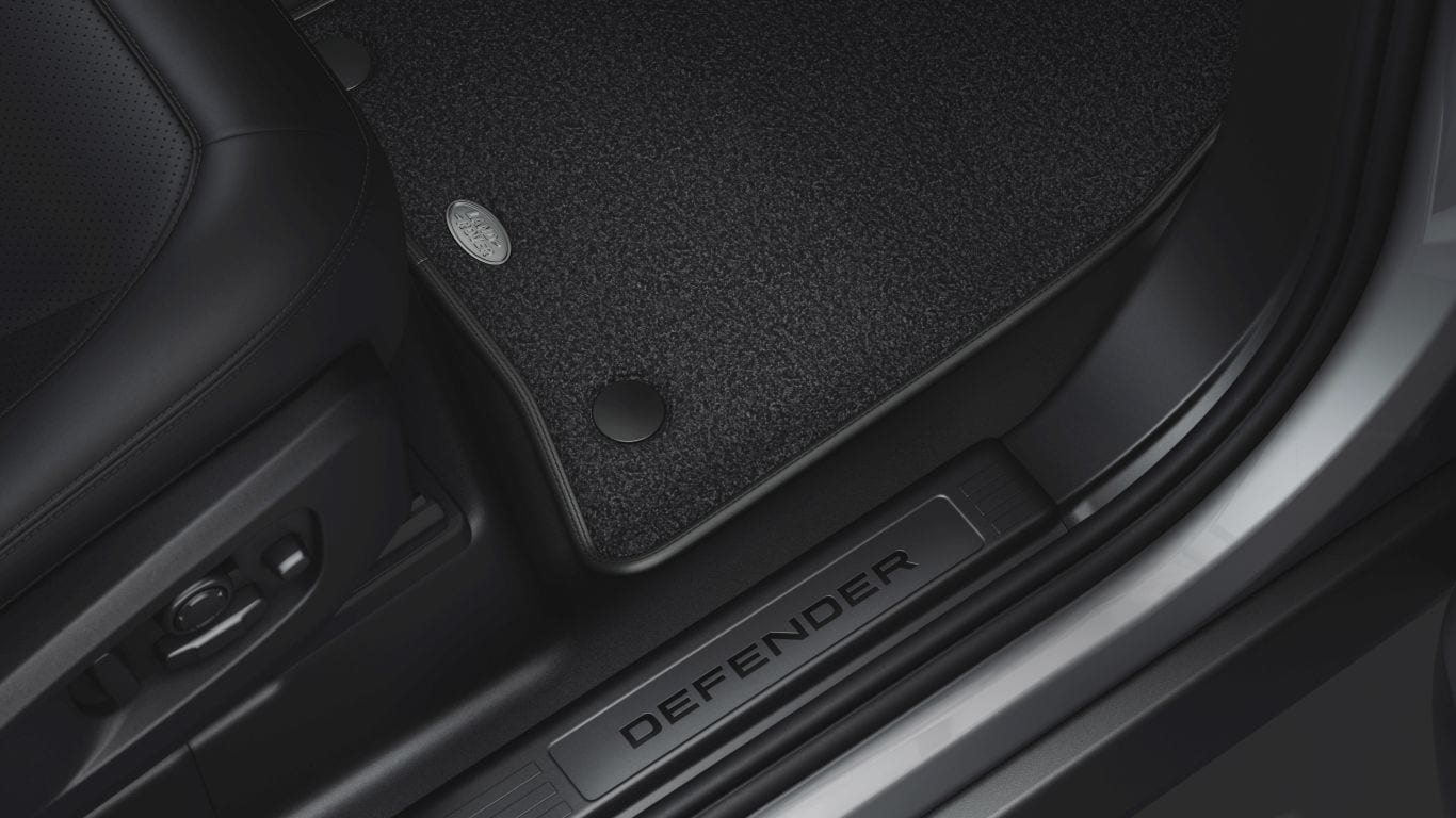 Комплект килимків текстильних Ebony Black, Defender 90 (35423)