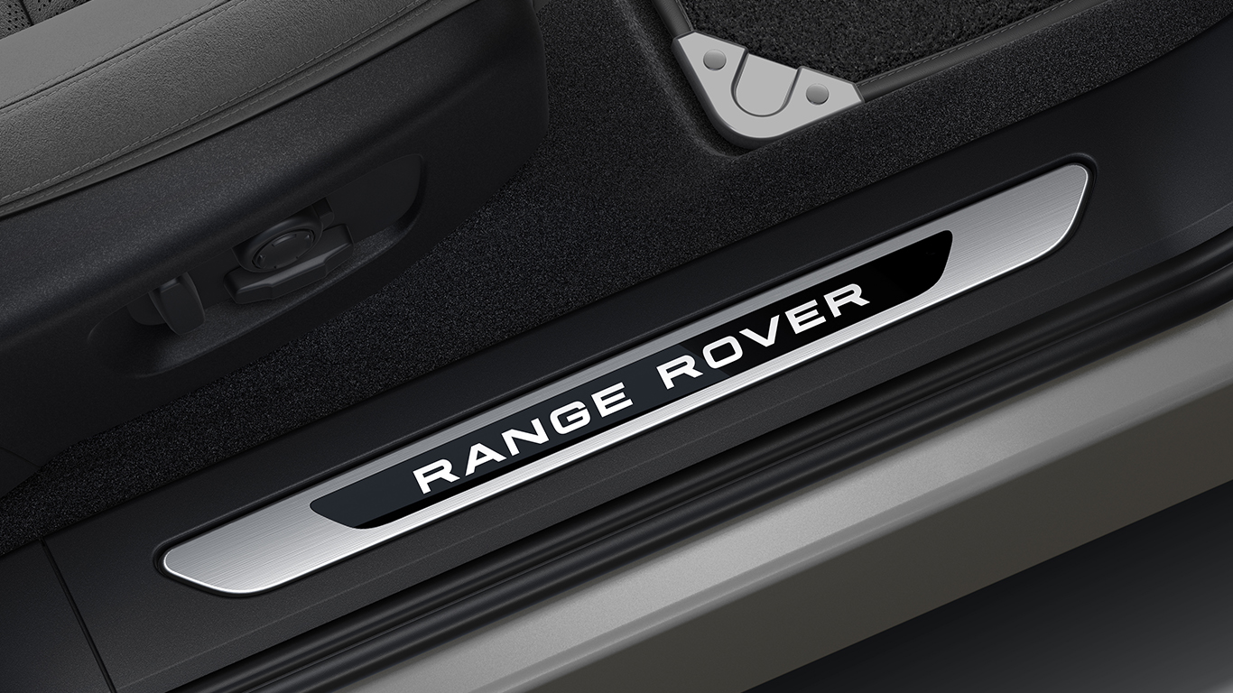 Накладки на передні пороги з підсвічуванням Range Rover Evoque L551 (35620)