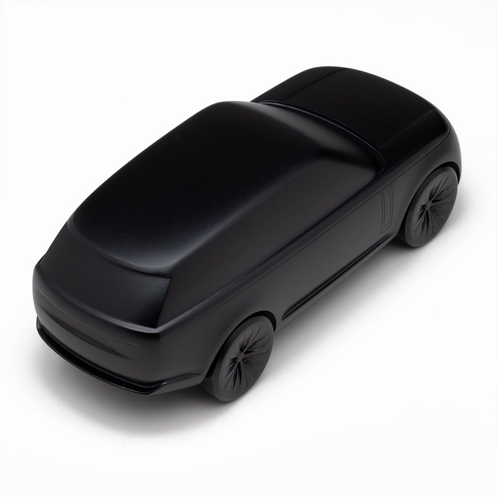 Скульптурна модель автомобіля Range Rover, анодований алюміній, колір Santorini Black (38950)