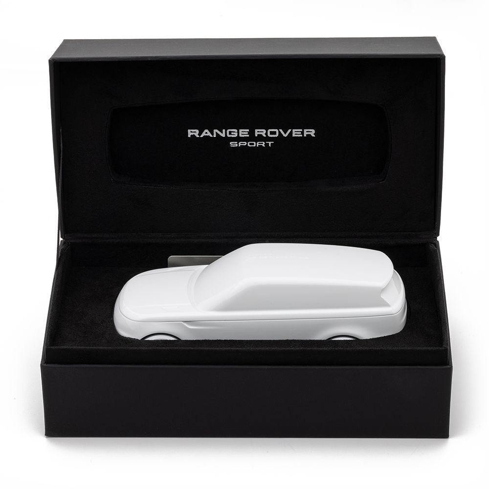 Модель скульптурна автомобіля Range Rover Sport, анодований алюміній, колір White (43845)