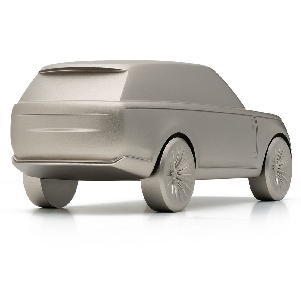 Модель скульптурна автомобіля Range Rover, алюміній, колір Batumi Gold (43856)